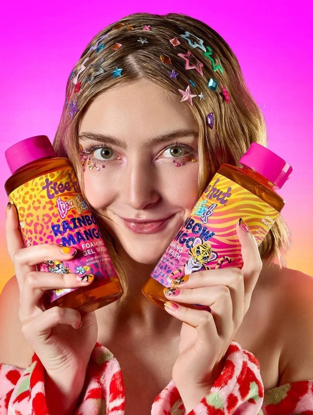 Tree Hut x Lisa Frank Rainbow Mango Foaming Gel Body Wash 18oz NEW